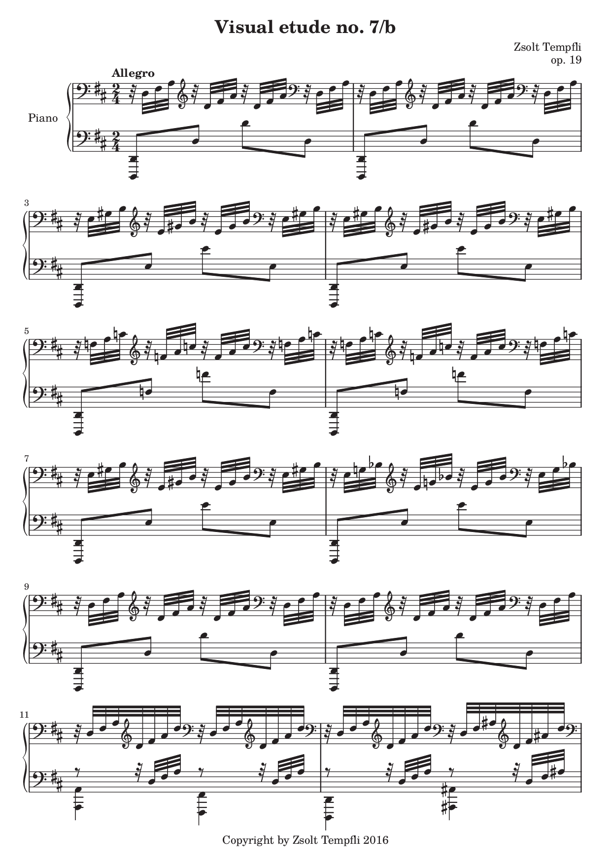 Zsolt Tempfli: Visual Etude no. 7b, op. 19 for piano