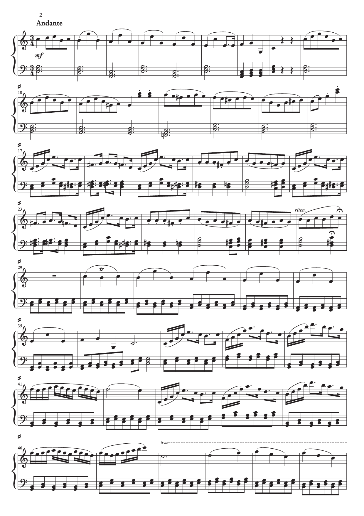 Tempfli Zsolt: Dalocska no. 5 (op. 1 no. 5) zongorára